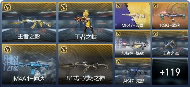 穿越火线：枪战王者V2 5王者武器 141英雄武器 6英雄角色 276万化 大师S