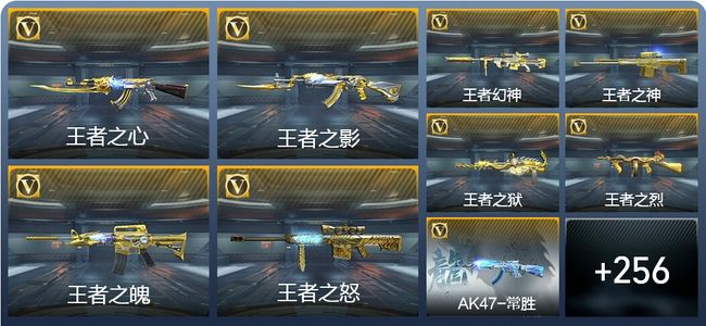 穿越火线：枪战王者V8 16王者武器 290英雄武器 14英雄角色 691万化 枪皇SS