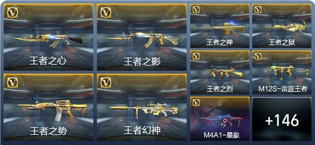 穿越火线：枪战王者V7 12王者武器 165英雄武器 6英雄角色 337万化 枪圣SS