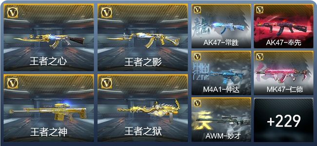 穿越火线：枪战王者V6 11王者武器 262英雄武器 7英雄角色 571万化 枪神