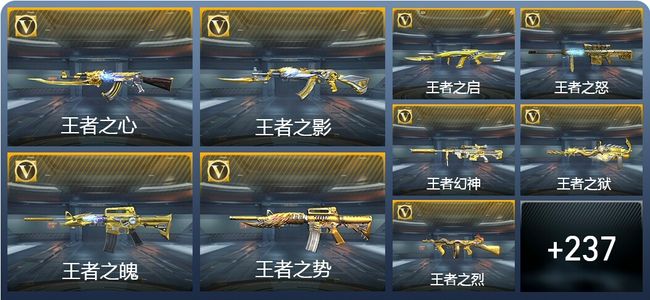 穿越火线：枪战王者V8 25王者武器 263英雄武器 8英雄角色 302万化 枪圣SSS