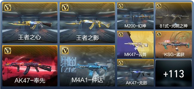 穿越火线：枪战王者V6 5王者武器 132英雄武器 4英雄角色 252万化 枪王S