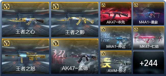 穿越火线：枪战王者V8 15王者武器 274英雄武器 5英雄角色 520万化 枪王