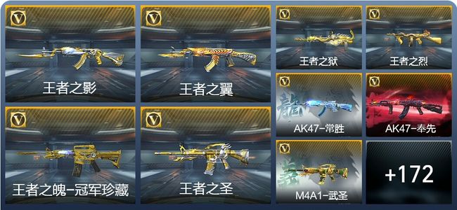 穿越火线：枪战王者V9 14王者武器 187英雄武器 10英雄角色 424万化 大师S