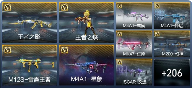 穿越火线：枪战王者V6 9王者武器 239英雄武器 5英雄角色 488万化 专家S