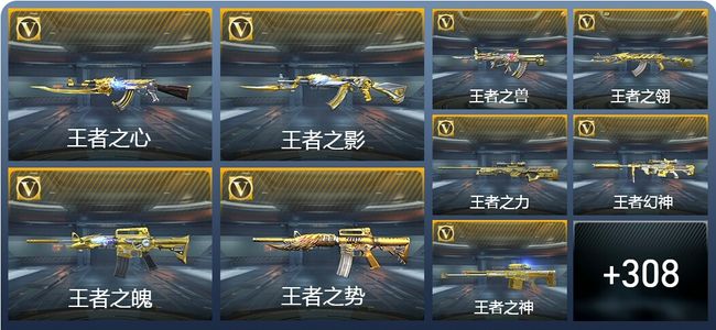 穿越火线：枪战王者V9 46王者武器 340英雄武器 21英雄角色 590万化 枪皇SSS