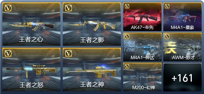 穿越火线：枪战王者V8 15王者武器 189英雄武器 6英雄角色 372万化 枪圣SSS