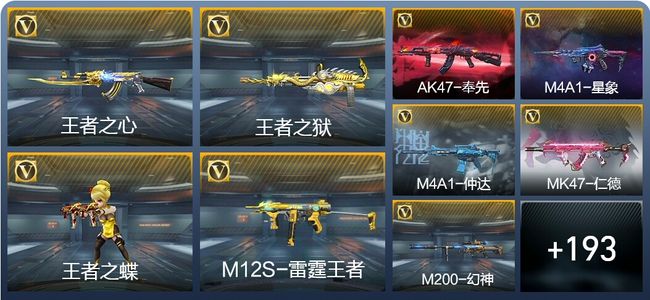 穿越火线：枪战王者V5 9王者武器 240英雄武器 6英雄角色 403万化 枪圣SSS