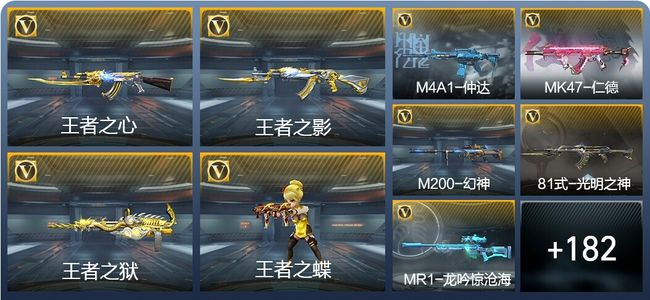 穿越火线：枪战王者V4 7王者武器 208英雄武器 4英雄角色 335万化 专家S