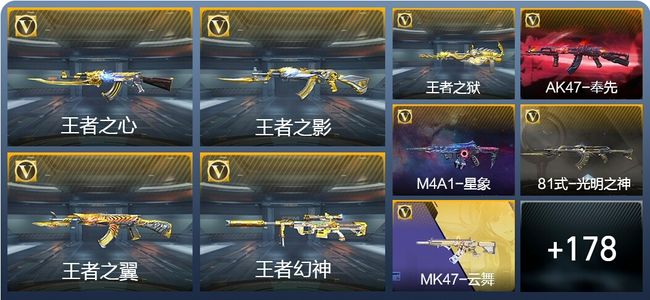 穿越火线：枪战王者V7 19王者武器 207英雄武器 2英雄角色 442万化 枪王