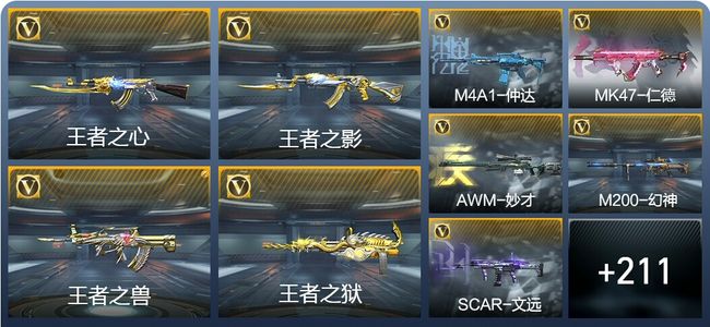 穿越火线：枪战王者V6 11王者武器 252英雄武器 6英雄角色 474万化 枪王S