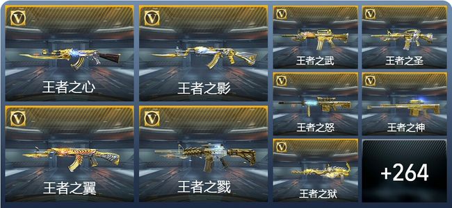 穿越火线：枪战王者V8 25王者武器 294英雄武器 5英雄角色 576万化 专家S