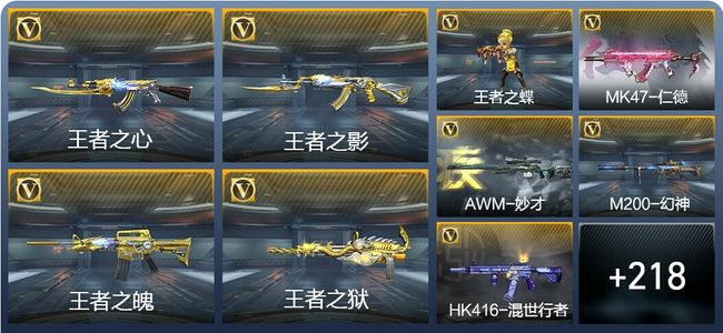 穿越火线：枪战王者V7 19王者武器 249英雄武器 9英雄角色 560万化 枪王SS