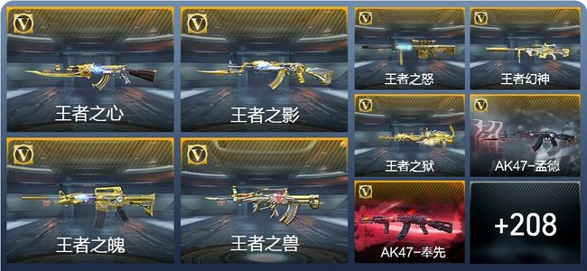 穿越火线：枪战王者V8 15王者武器 243英雄武器 3英雄角色 484万化 大师SS