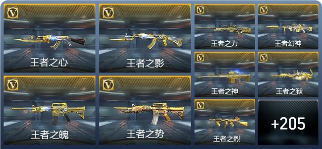 穿越火线：枪战王者V8 17王者武器 246英雄武器 5英雄角色 442万化 枪圣S