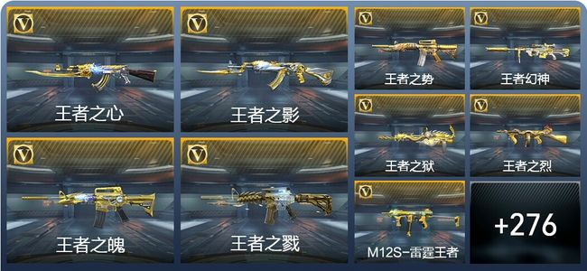 穿越火线：枪战王者V8 28王者武器 320英雄武器 9英雄角色 638万化 枪圣