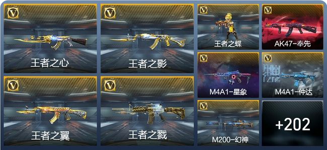 穿越火线：枪战王者V8 21王者武器 258英雄武器 6英雄角色 370万化 枪王SSS