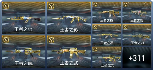 穿越火线：枪战王者V9 37王者武器 346英雄武器 6英雄角色 643万化 枪圣S