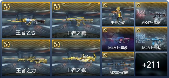 穿越火线：枪战王者V8 22王者武器 257英雄武器 5英雄角色 403万化 专家S