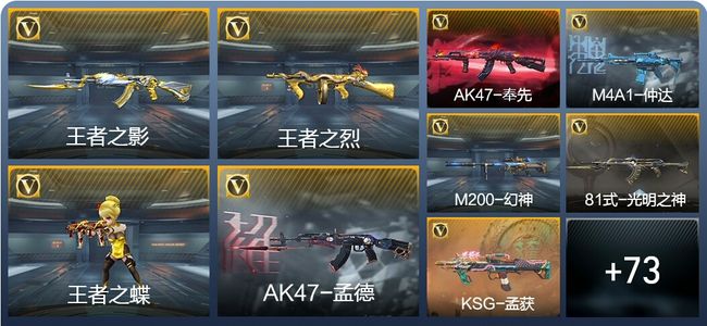 穿越火线：枪战王者V7 10王者武器 140英雄武器 新锐