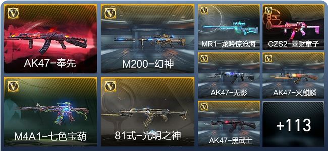 穿越火线：枪战王者V6 172英雄武器 新锐