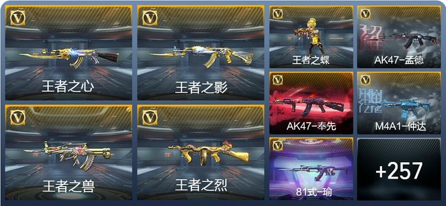 穿越火线：枪战王者V8 24王者武器 475英雄武器 新锐