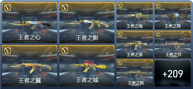 穿越火线：枪战王者V9 44王者武器 409英雄武器 16英雄角色 新锐