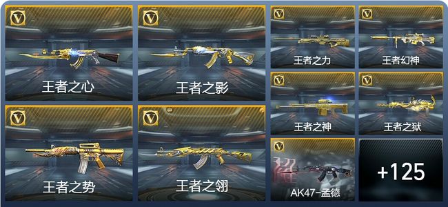 穿越火线：枪战王者V8 29王者武器 235英雄武器 新锐