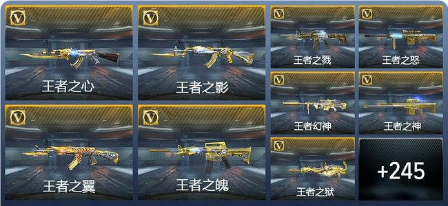 穿越火线：枪战王者V9 25王者武器 369英雄武器 新锐