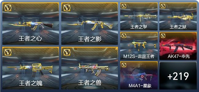 穿越火线：枪战王者V8 28王者武器 378英雄武器 新锐