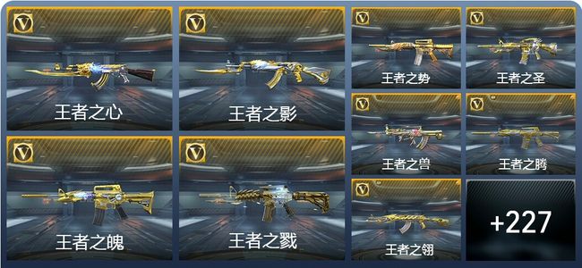 穿越火线：枪战王者V10 55王者武器 368英雄武器 新锐