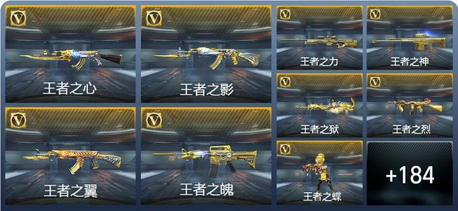 穿越火线：枪战王者V9 29王者武器 294英雄武器 新锐