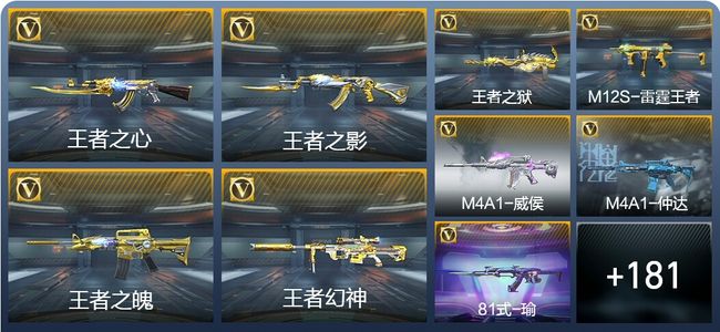 穿越火线：枪战王者V8 14王者武器 281英雄武器 新锐