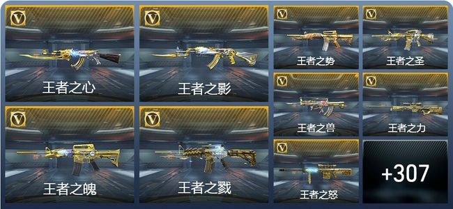 穿越火线：枪战王者V9 47王者武器 506英雄武器 新锐