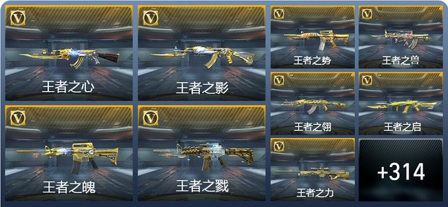 穿越火线：枪战王者V9 47王者武器 503英雄武器 新锐