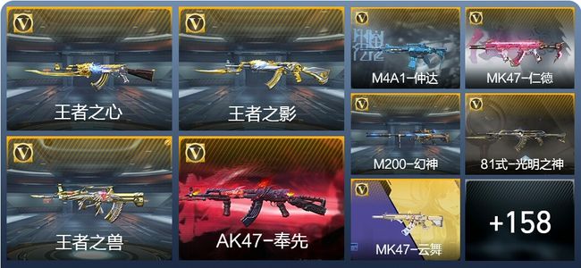 穿越火线：枪战王者V6 12王者武器 285英雄武器 新锐