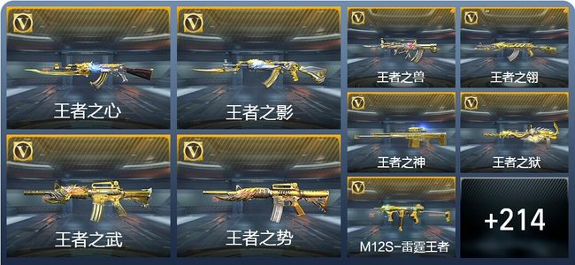 穿越火线：枪战王者V8 27王者武器 368英雄武器 12英雄角色 480万化 新锐