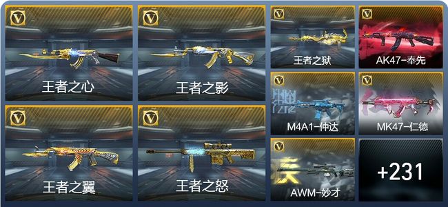 穿越火线：枪战王者V8 15王者武器 358英雄武器 4英雄角色 463万化 新锐