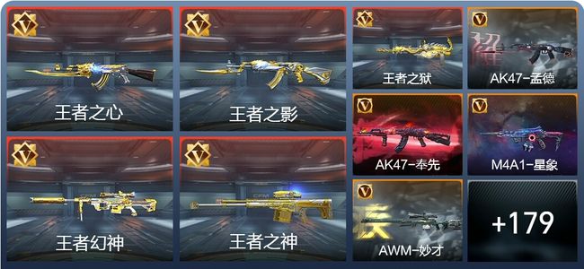 穿越火线：枪战王者V8 22王者 243英雄武器 新锐