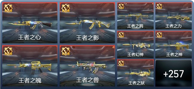 穿越火线：枪战王者V9 40王者 374英雄武器 新锐