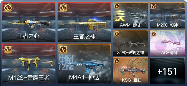 穿越火线：枪战王者V1 5王者 286英雄武器 新锐