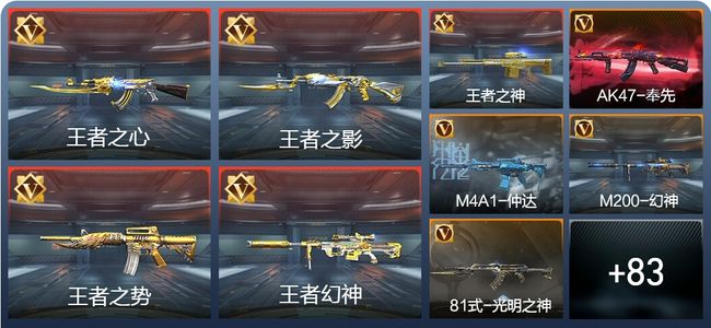 穿越火线：枪战王者V7 20王者 127英雄武器 新锐