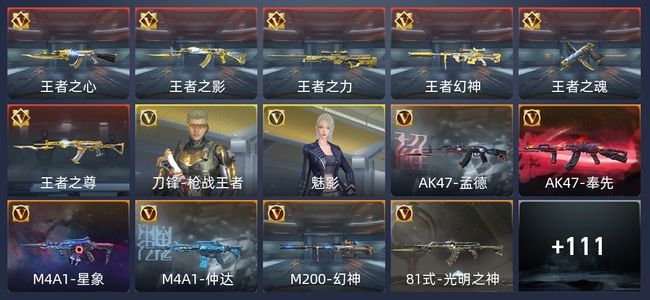 穿越火线：枪战王者V7 6王者 209英雄武器 新锐