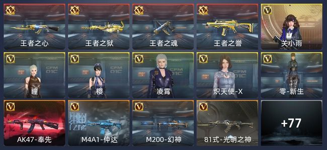 穿越火线：枪战王者V5 4王者 133英雄武器 新锐
