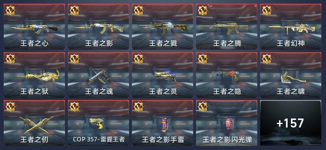 穿越火线：枪战王者V8 30王者 246英雄武器 6英雄角色 346万化 新锐