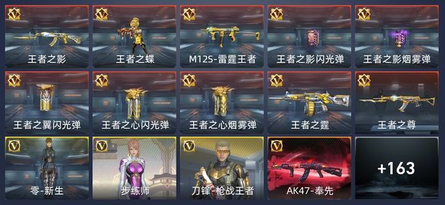 穿越火线：枪战王者V6 341王者 310英雄武器 新锐