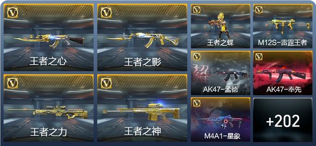 穿越火线：枪战王者23王者武器 211英雄武器 7英雄角色 371万化 专家S