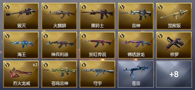 穿越火线（CF）14V武器 11皮肤 可排位 大师