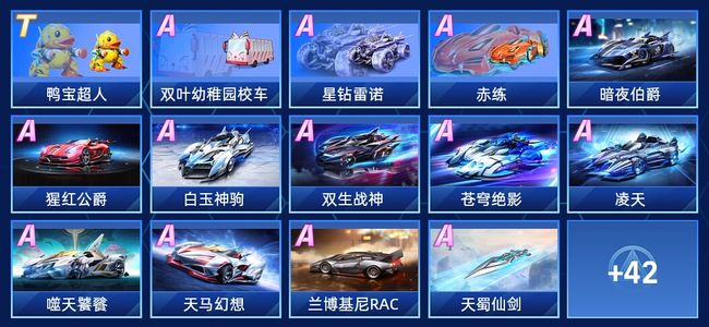 QQ飞车手游V3 1永久T车 39永久A车 56永久赛车 31宠物 男号 钻石