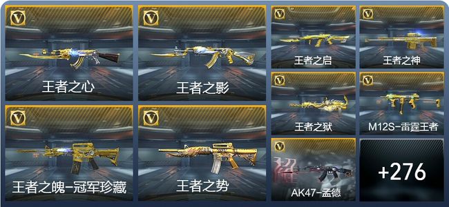 穿越火线：枪战王者V9 32王者武器 335英雄武器 10英雄角色 615万化 枪王SS